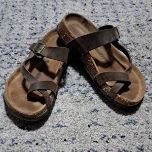 Brown Leather Women's Sandals